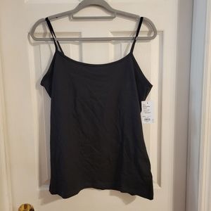 Women's Sonoma Goods For Life Everyday Built-In Support Camisole, L, Black.